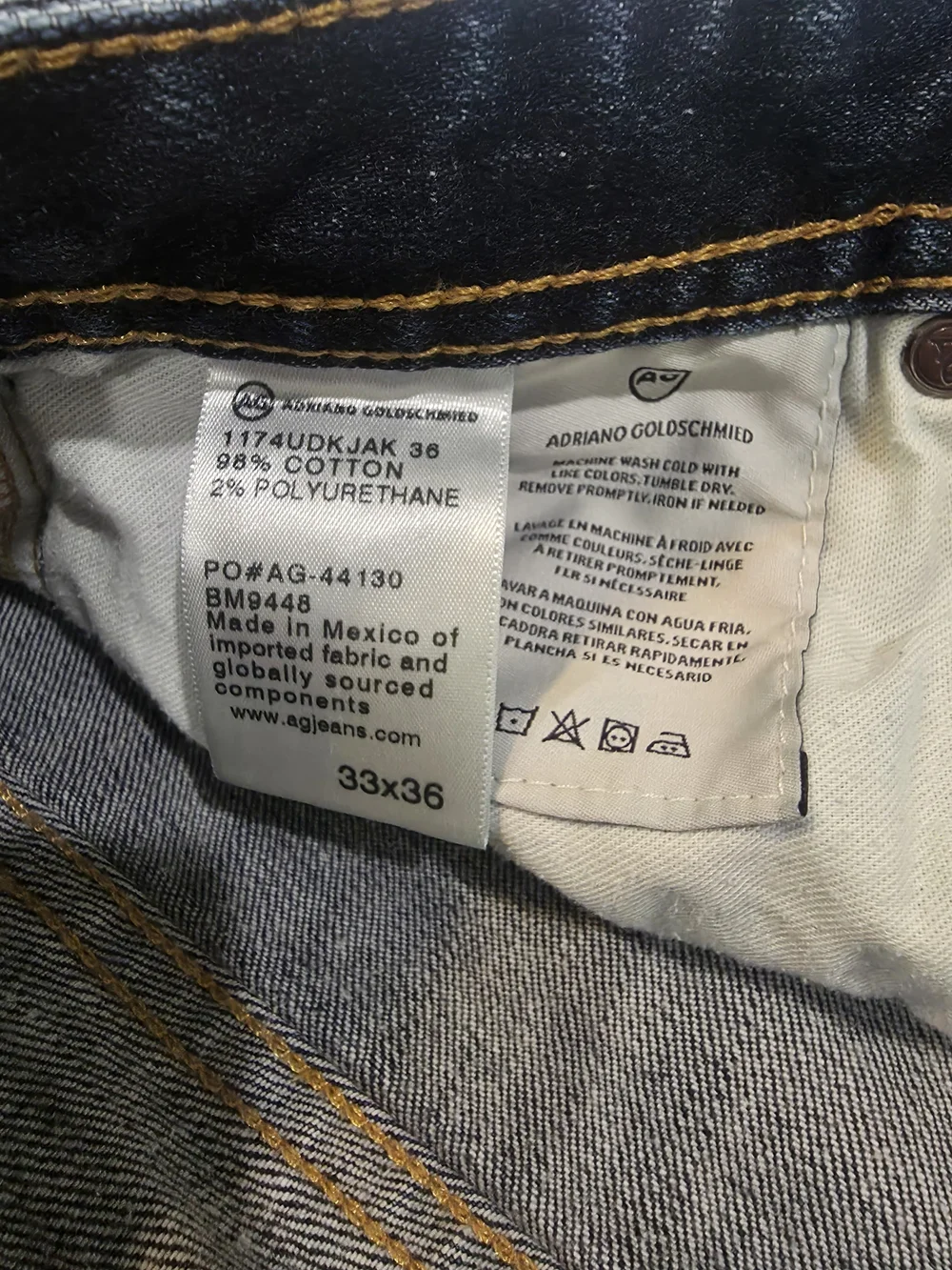 Ag Adriano Goldschmied slim fit